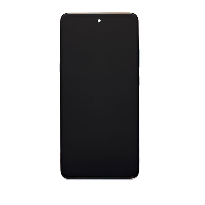 Motorola Moto G 5G (XT2113-1/2 / 2021) LCD Screen Assembly Replacement With Frame (Refurbished) (Frosted Silver)