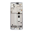 Motorola Moto G 5G (XT2113-1/2 / 2021) LCD Screen Assembly Replacement With Frame (Refurbished) (Frosted Silver)