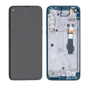 Motorola Moto G8 Power (XT2041-1 / XT2041-3) LCD Screen Assembly Replacement With Frame (Refurbished) (Capri Blue)
