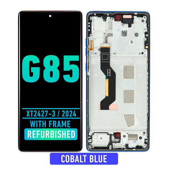 Motorola Moto G85 (XT2427-3 / 2024) OLED Assembly With Frame (Refurbished) (Cobalt Blue)