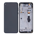 Motorola Moto G8 Power (XT2041-1 / XT2041-3) LCD Screen Assembly Replacement With Frame (Refurbished) (Smoke Black)