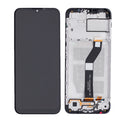 Motorola Moto G8 Power Lite (XT2055) LCD Screen Assembly Replacement With Frame (Refurbished) (Black)