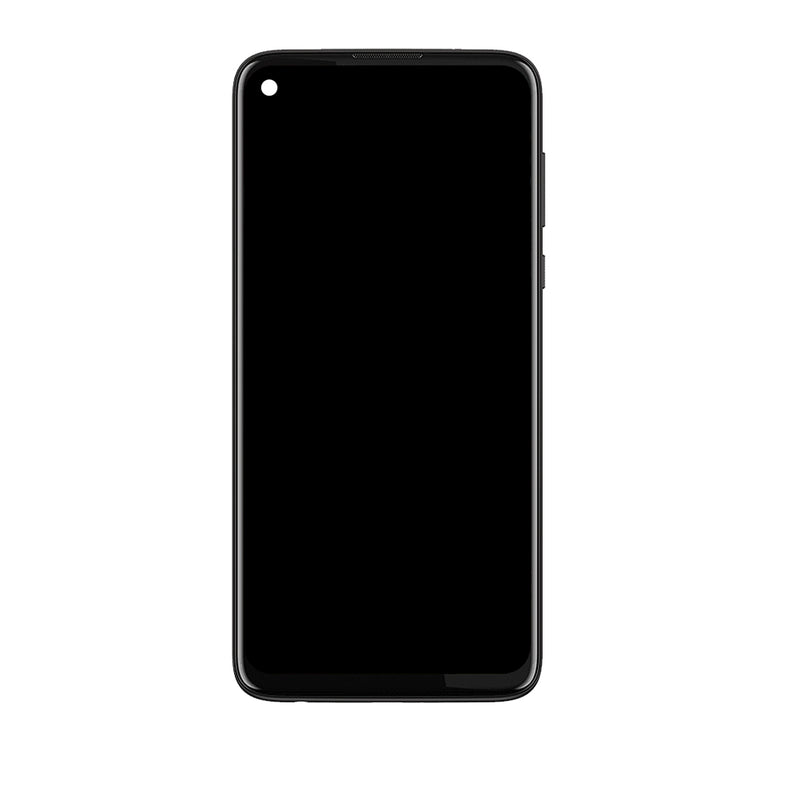 Moto G Power (XT2041-4 / XT2041-6 / XT2041-7 / XT2041DL / 2020) LCD Screen Assembly Replacement With Frame (Refurbished) (Smoke Black)