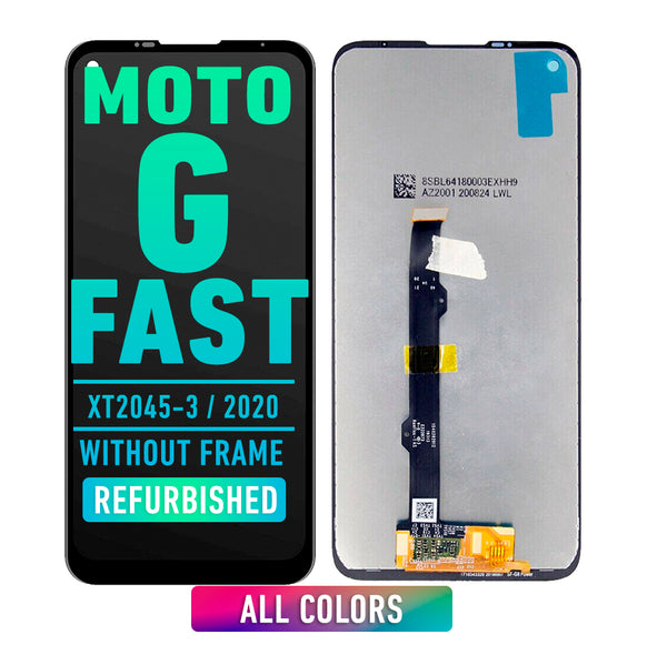 Motorola Moto G Fast (XT2045-3 / 2020) LCD Screen Assembly Replacement Without Frame (Refurbished) (All Colors)