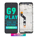 Motorola Moto G9 Play (XT2083 / 2020) LCD Screen Assembly Replacement With Frame (Refurbished) (All Colors)