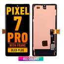 Google Pixel 7 Pro OLED Screen Assembly Replacement With Frame (Without Finger Print Sensor) (OLED PLUS) (All Colors)