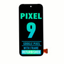 Google Pixel 9 OLED Screen Assembly Replacement With Frame (With Fingerprint Sensor) (Refurbished) (All Colors)