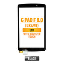 LG G Pad F 8.0 (V495)  / (V495) Digitizer Touch Replacement (Black)