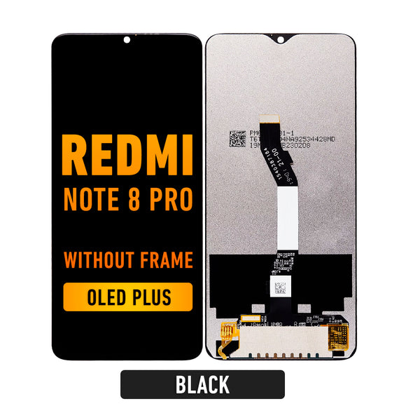 Redmi Note 8 Pro LCD Screen Assembly Replacement Without Frame (Oled Plus) (Black)