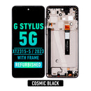 Motorola Moto G Stylus 5G (XT2315-5 / 2023) LCD Screen Assembly Replacement With Frame (Refurbished) (All Colors)