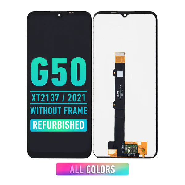 Motorola Moto G50 (XT2137 / 2021) LCD Screen Assembly Replacement Without Frame (Refurbished) (All Colors)