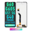 Motorola Moto G60 (XT2135-1 / 2021) / G60S (XT2133 / 2021) / G51 5G (XT2171 / 2021) / G40 Fusion (XT2147-1 / 2021) LCD Screen Assembly Replacement Without Frame (Refurbished) (All Colors)