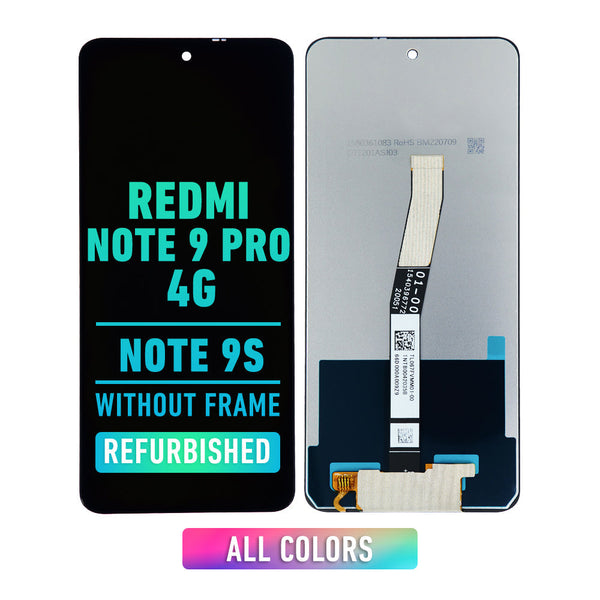 Redmi Note 9S / Note 9 Pro Max / Note 9 Pro 4G -  OLED Screen Assembly Replacement Without frame  (Refurbished) (All Colors)