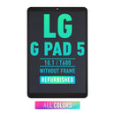 LG G Pad 5 10.1 (T600) LCD Screen Assembly Replacement Without Frame (Refurbished) (All Colors)