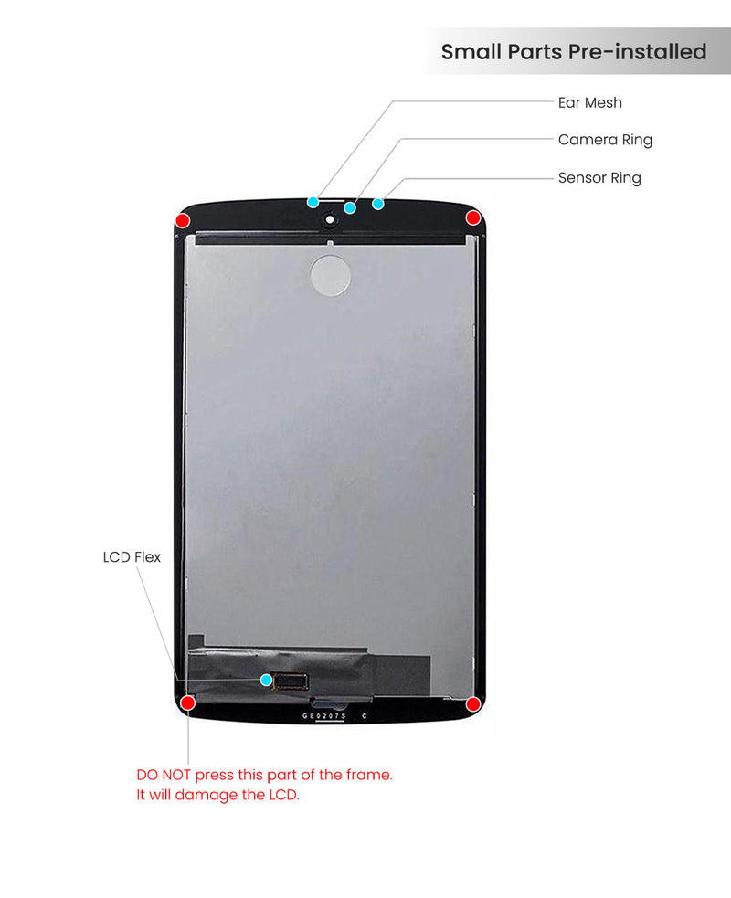 LG G Pad F 7.0 (LK430) LCD Screen Assembly Replacement With Digitizer Without Frame (Black)
