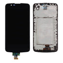 LG K10 K410 (2016) LCD Screen Assembly Replacement With Frame (Black)