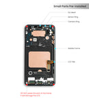 LG V40 ThinQ LCD Screen Assembly Replacement With Frame (US Version) (Carmine Red)