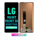 LG Velvet / Velvet 5G / UW OLED Screen Assembly Replacement Without Frame (Refurbished) (All Colors)