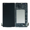 LG Tribute HD  Ls676  / X Skin F740) /  (X Style K200 / L53BL / L56VL) LCD Screen Assembly Replacement With Frame (Black)
