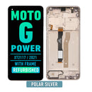 Motorola Moto G Power (XT2117 / 2021) LCD Assembly With Frame (Refurbished) (Polar Silver)