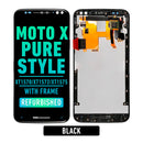 Moto X Pure (XT1570) / Moto X Style (XT1572 / XT1575) LCD Screen Assembly Replacement With Frame	(Refurbished) (Black)