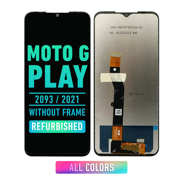 Motorola G Play 2021 (XT2093) LCD Screen Assembly Replacement Without Frame (Refurbished)