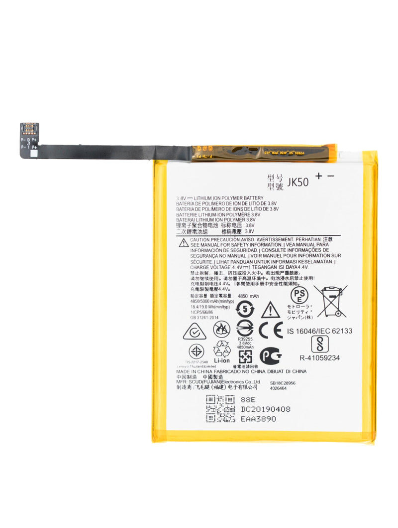 Moto G Play (XT2093)/ G8 Power Lite/ G9 Play (XT2083)/ G Power (XT2117)/ G Power (XT2165 / 2022) G7 Power (XT1955) / G7 Supra (XT1955-5)/ Moto G 5G (XT2213 / 2022)/ One Power/ E40/ G30/ Defy (XT2083-8)/ E7 Plus/ G10/ (XT2055) (JK50) Battery High Capacity