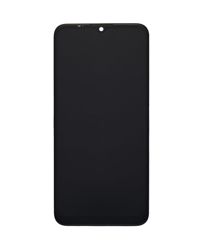 Motorola Moto E20 (XT2155 / 2021) LCD Screen Assembly Replacement With Frame (Refurbished) (Black)