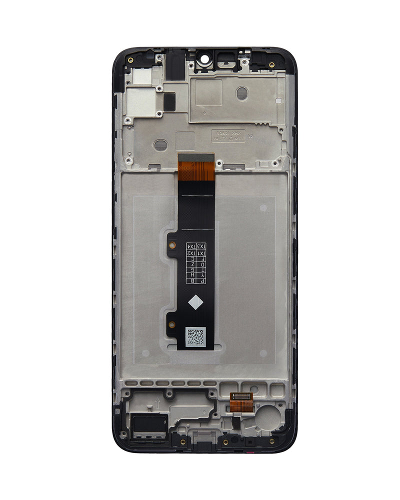 Motorola Moto E20 (XT2155 / 2021) LCD Screen Assembly Replacement With Frame (Refurbished) (Black)