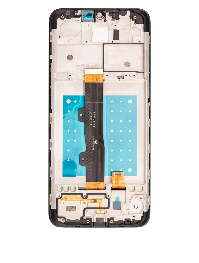 Motorola Moto E7 (XT2095-2 / 2020) LCD Screen Assembly Replacement With Frame (Black)