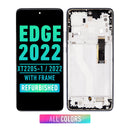 Motorola Moto Edge 2022 (XT2205-1 /2022) OLED Screen Assembly Replacement With Frame (Refurbished) (All Colors)