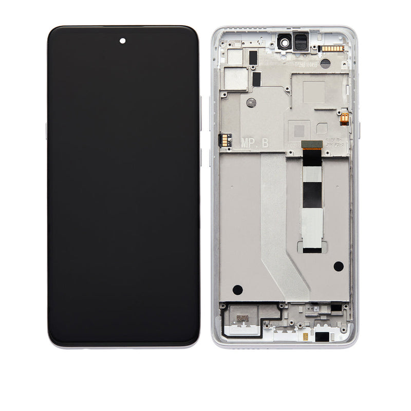 Motorola Moto G 5G ACE (XT2113) LCD Screen Assembly Replacement With Frame (Refurbished) (Frosted Silver)