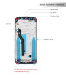 Motorola Moto G6 Play (XT1922-6-7-9) LCD Screen Assembly Replacement With Frame (USA Version) (Black)