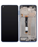 Motorola Moto G Power (XT2117 / 2021) LCD Screen Assembly Replacement With Frame (Refurbished) (Blue)