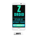 Motorola Moto Z Droid (XT1650-01) LCD Screen Assembly Replacement Without Frame (Refurbished) (White)