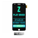 Motorola Moto Z Play Droid (XT1635-01) LCD Screen Assembly Replacement Without Frame (Refurbished) (Black)