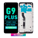 Motorola Moto G9 Plus (XT2087 / 2020) LCD Screen Assembly Replacement With Frame (Refurbished) (All Colors)