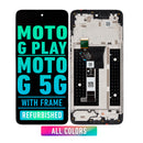 Motorola Moto G Play (XT2615 / 2026)/ G 5G (XT2613 / 2026) LCD Screen Assembly Replacement With Frame (Refurbished) (All Colors)