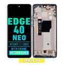 Motorola Moto Edge 40 Neo (XT2307-1 / 2023) OLED Assembly With Frame (Refurbished) (Caneel Bay)