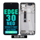 Motorola Edge 30 Neo (XT2245-1 / 2022) OLED Assembly With Frame (Refurbished) (Black Onyx)