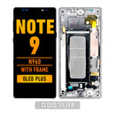 Samsung Galaxy Note 9 OLED Screen Assembly Replacement With Frame (OLED PLUS) (Cloud Silver)