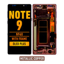 Samsung Galaxy Note 9 OLED Screen Assembly Replacement With Frame (OLED PLUS) (Metallic Copper)
