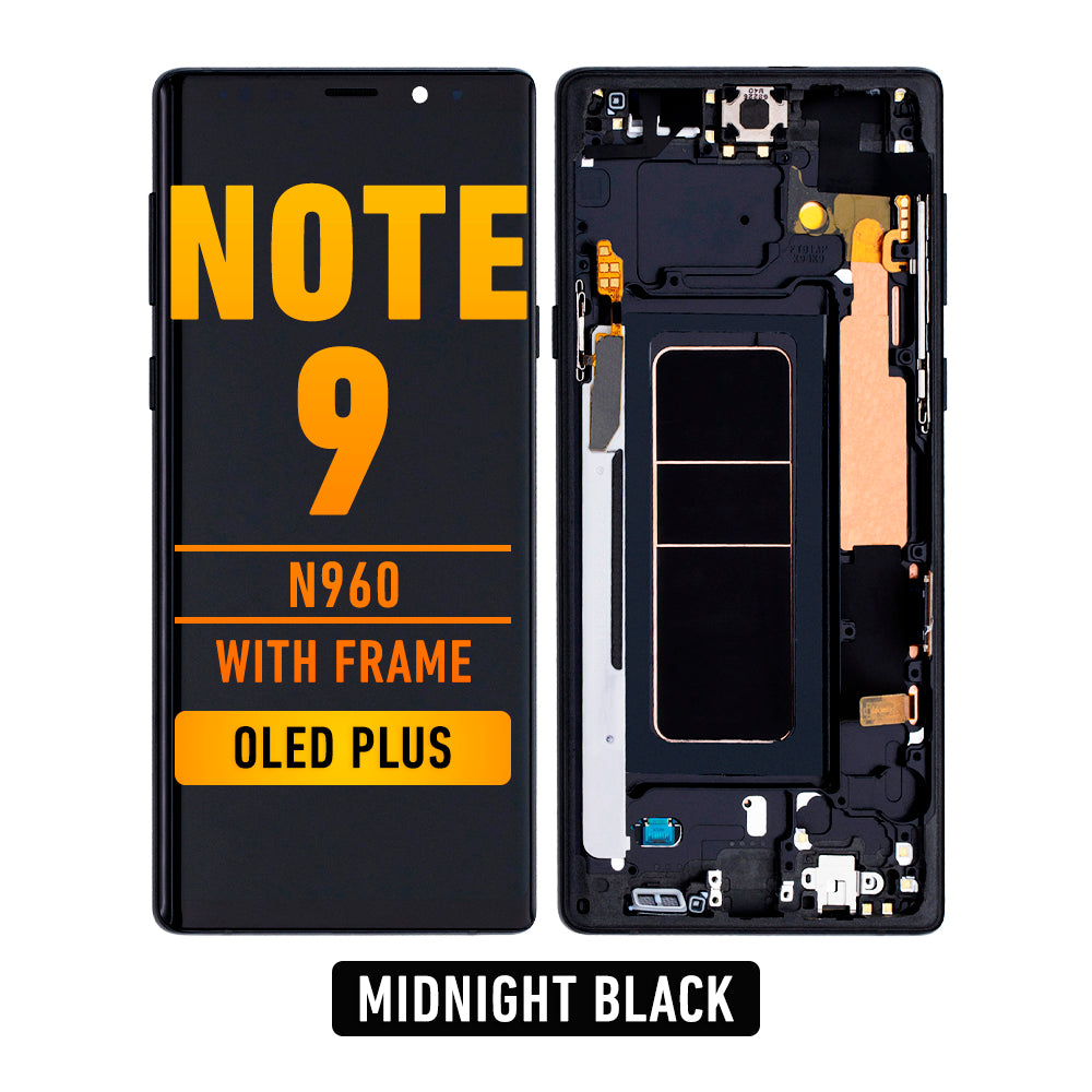Note 9 Side Display Samsung Galaxy Note 9 OLED Screen Assembly Replacement With Frame (OLE