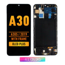 Samsung Galaxy A30 (A305 / 2019) OLED Screen Assembly Replacement With Frame (OLED PLUS) (All Colors)