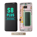 Samsung Galaxy S8 Plus OLED Screen Assembly Replacement With Frame (Refurbished) (Maple Gold)