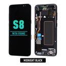 Samsung Galaxy S8 OLED Screen Assembly Replacement With Frame (Refurbished) (Midnight Black)