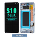 Samsung Galaxy S10 Plus OLED Screen Assembly Replacement With Frame (Refurbished) (Prism Blue)