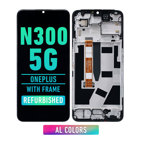OnePlus Nord N300 5G LCD Screen Assembly Replacement With Frame (Refurbished) (All Colors)