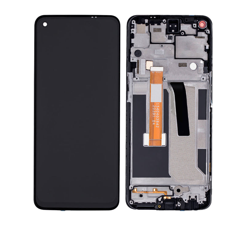 OnePlus Nord N10 5G OLED Screen Assembly Replacement With Frame (Refurbished) (Midnight Ice)