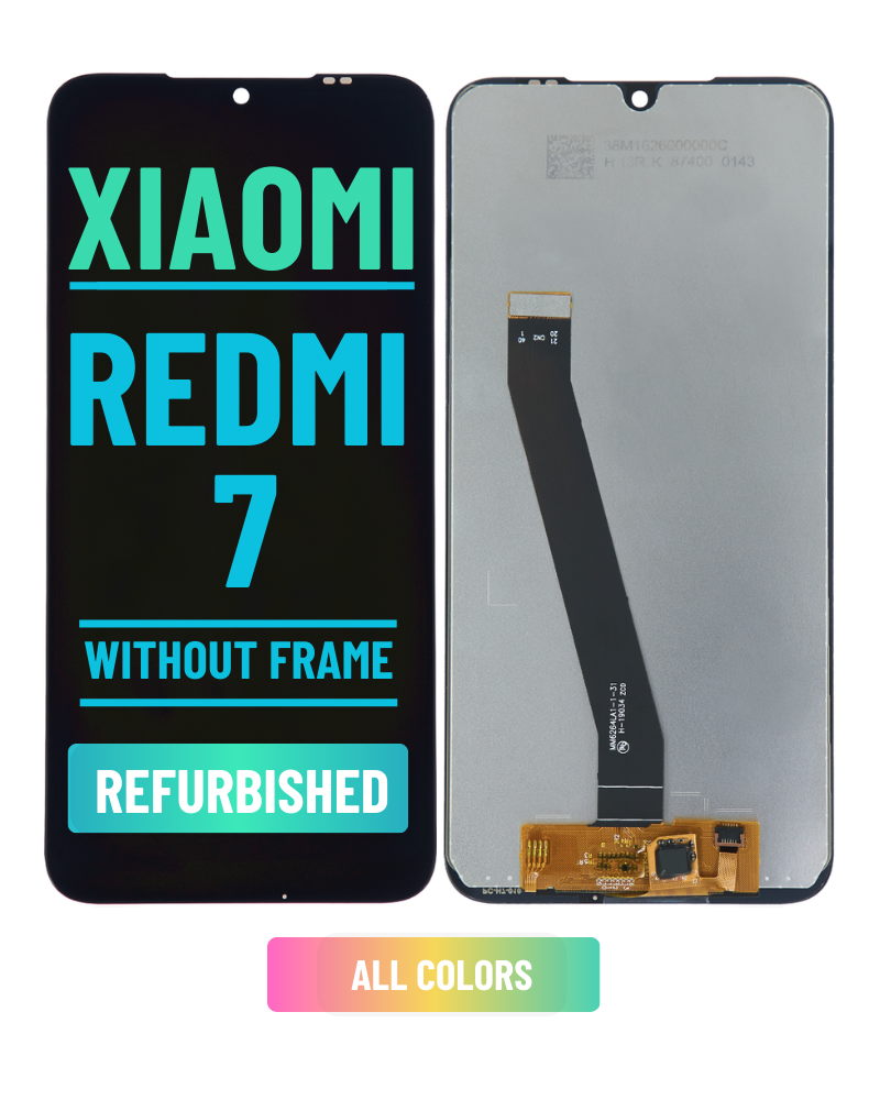 Xiaomi Redmi 7 OLED Screen Assembly Replacement Without frame (Refurbished) (All Colors)